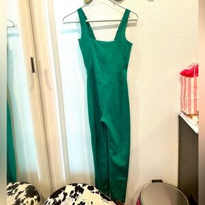 Girlfriend Collective Emerald Luxe Paneled Unitard
